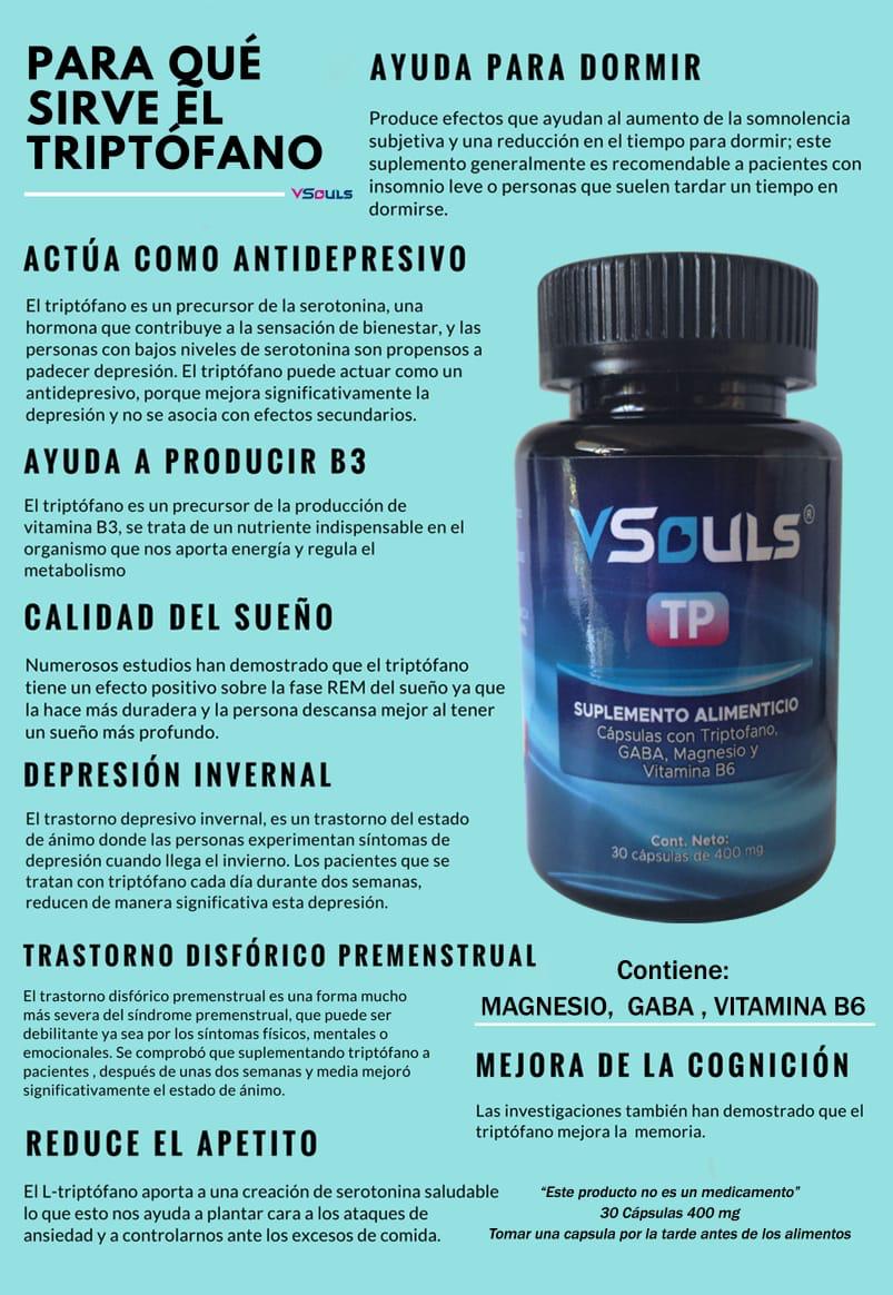 VSouls Triptófano Mas Beneficios
