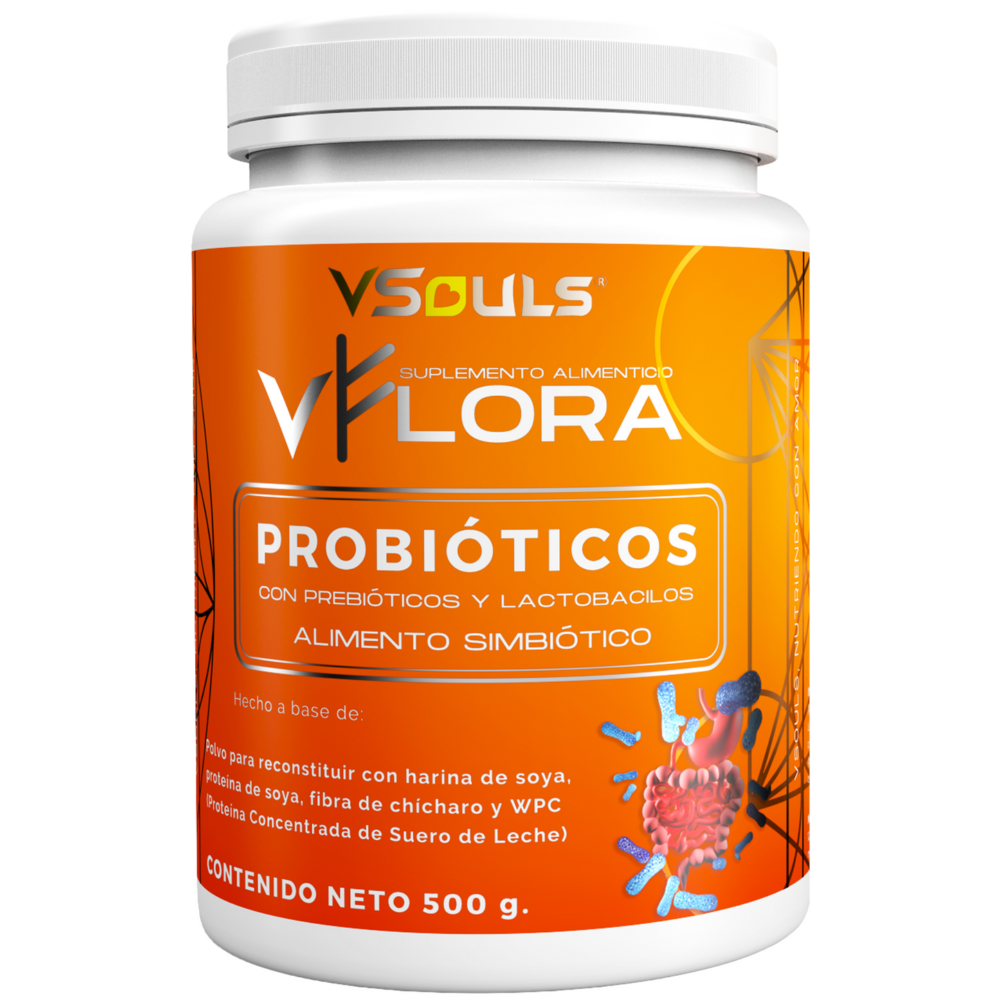 VFlora Vsouls: Probióticos y Prebióticos para una Digestión Óptima y Bienestar Intestinal